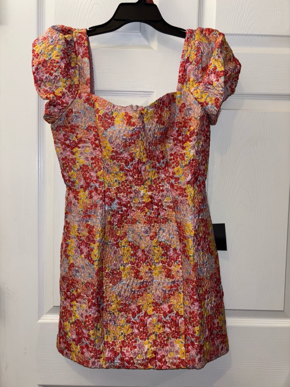 Lulu's Floral short Sleeve summer dress mini colorful travel wedding formal sexy